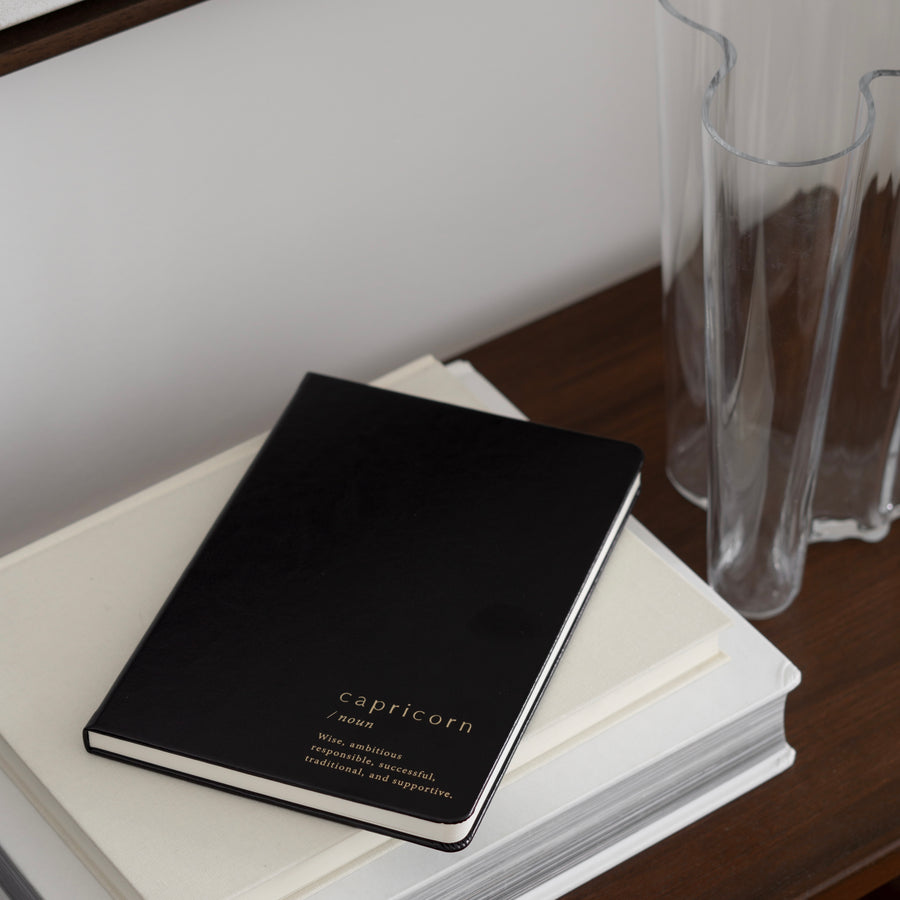 Capricorn Zodiac Lined Journal