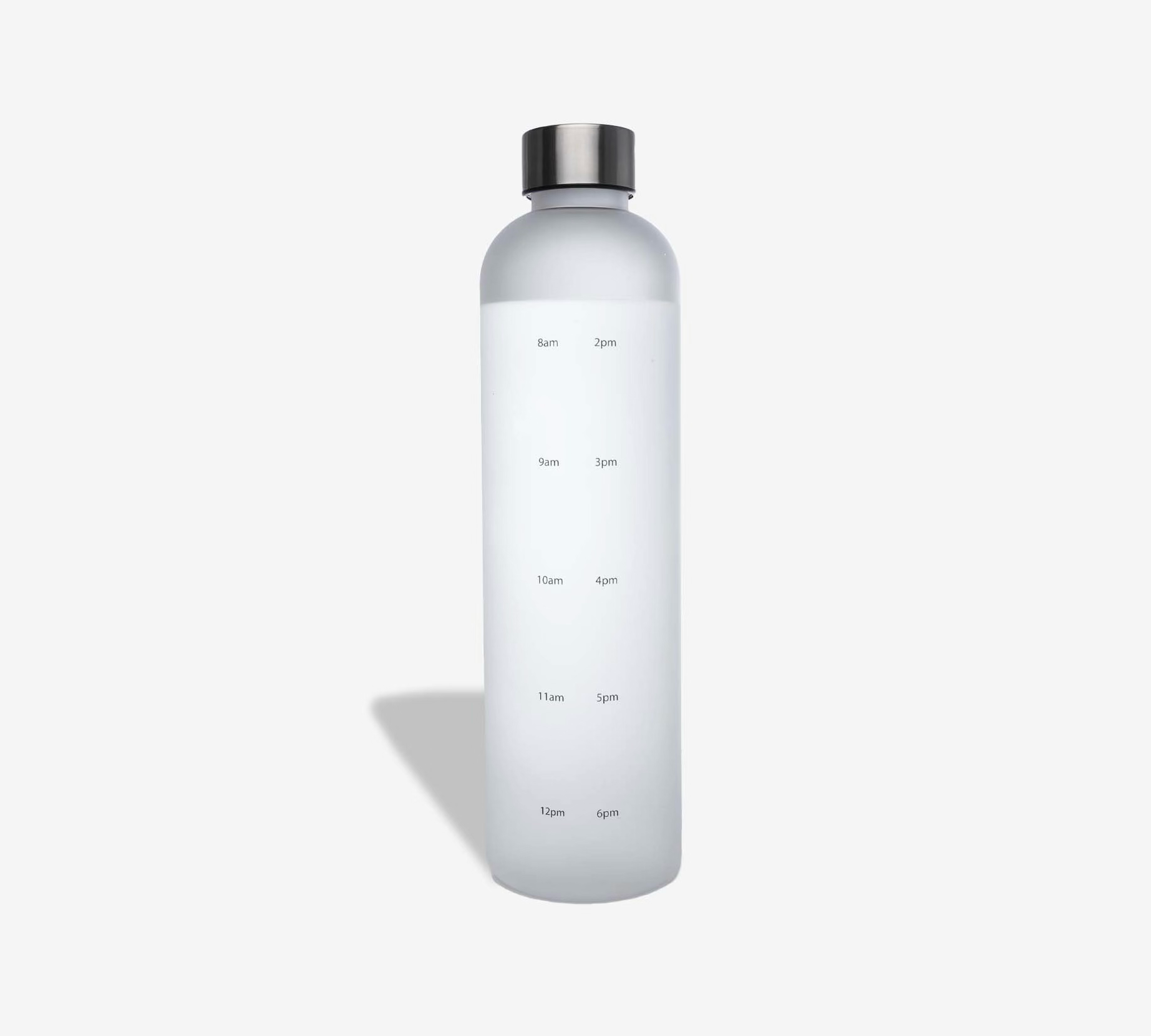 Water Tracking bottle with light gray background